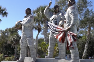 Kennedy Space Center Apollo 11 Statue Tribute - Delta Launch Cape Canaveral